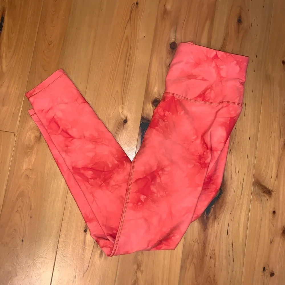 Women’s orange tie dye Calia leggings - Picture 1 of 4